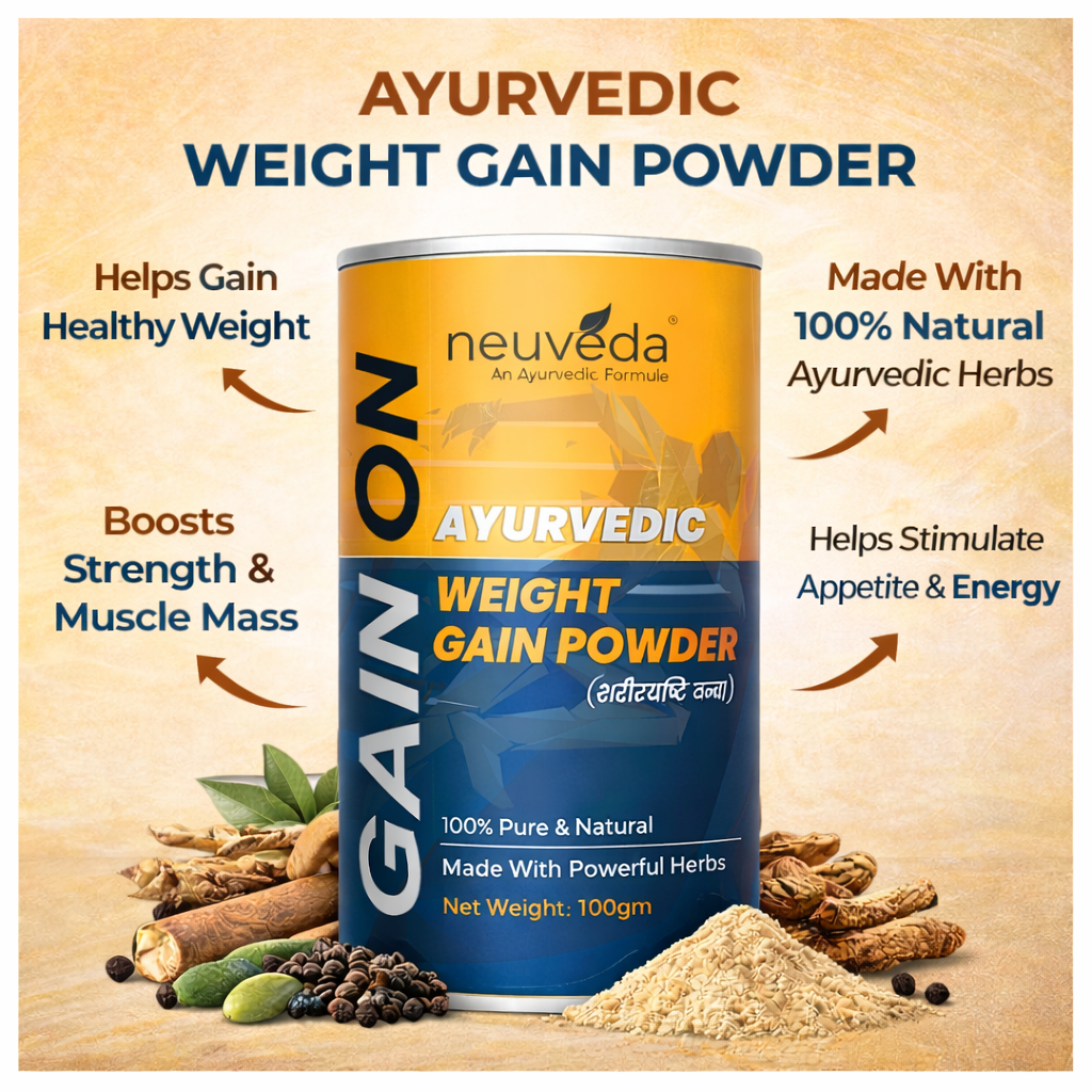 🏋️‍♂️ Gain On by Neuveda – Ayurvedic Weight Gain Powder