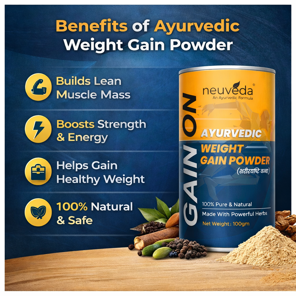 🏋️‍♂️ Gain On by Neuveda – Ayurvedic Weight Gain Powder